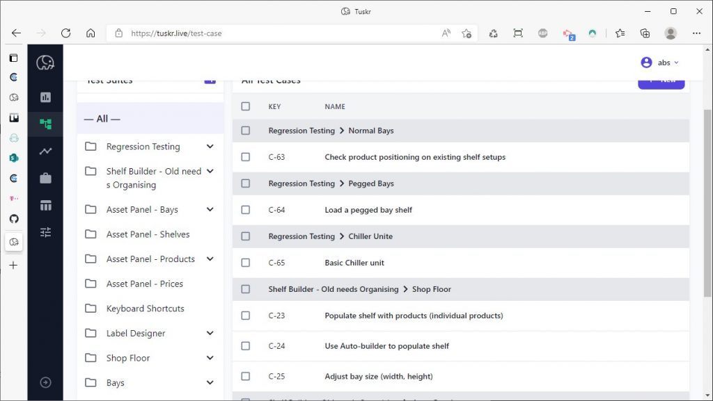 Creating many manual tests for platform function checks